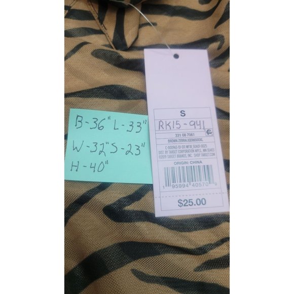 Women's Long Sleeve Button-Front Mesh Dress - Wild Fable Brown Small - Picture 7 of 8